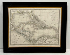 ORIGINAL 1836 ANTIQUE ATLAS MAP OF THE ANTILLES, THE GULF OF MEXICO AND NEIGHBOURING STATES