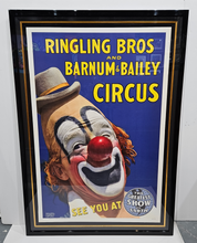 AWESOME LARGE 1940'S RINGLING BROS. AND BARNUM & BAILEY CIRCUS POSTER!