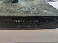 RARE 1915 ANTIQUE BRONZE SCULPTURE WITH IVORY ACCENTS