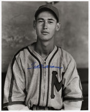 TED WILLIAMS HAND-SIGNED MINNEAPOLIS MILLERS PHOTOGRAPH