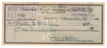 RARE ERNEST HEMINGWAY SIGNED CHECK WITH PHOTOGRAPH