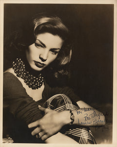 RARE LAUREN BACALL BOGART HAND-SIGNED PHOTOGRAPH