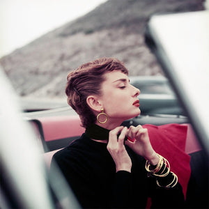 AUDREY HEPBURN, FILMING SABRINA, 1953