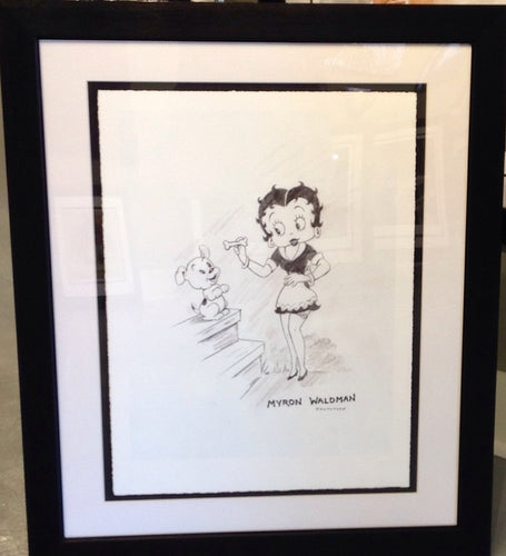 BETTY BOOP AND PUDGY BY LEGENDARY ANIMATOR MYRON WALDMAN