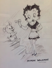 BETTY BOOP AND PUDGY BY LEGENDARY ANIMATOR MYRON WALDMAN