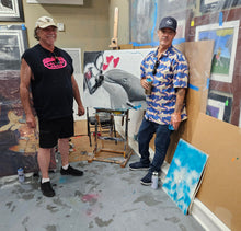 TRUE LOVE - COLLABORATION BETWEEN MARINE ARTIST WYLAND AND FELIX THE CAT ARTIST DON ORIOLO