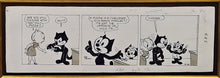 SIGNED ORIGINAL FELIX THE CAT STRIP 12-24-1962