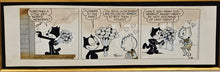 SIGNED ORIGINAL FELIX THE CAT STRIP 5-8-1963