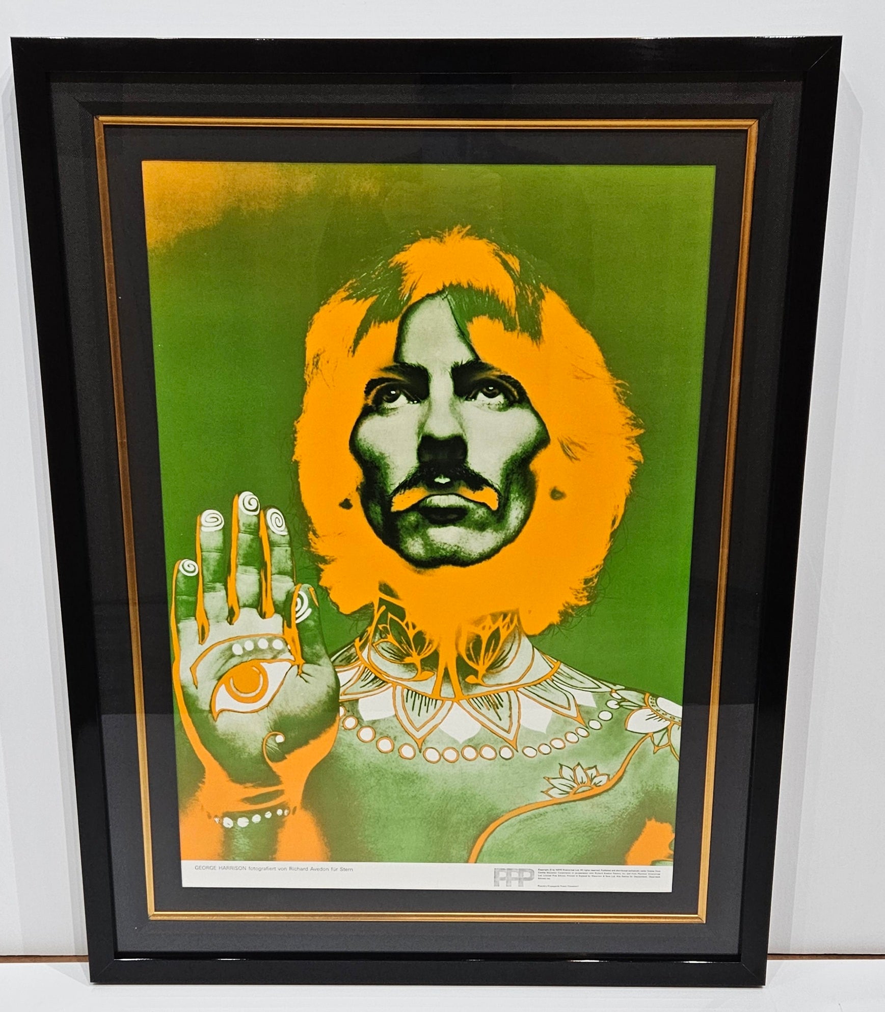 ORIGINAL 1967 GEORGE HARRISON RICHARD AVEDON POSTER