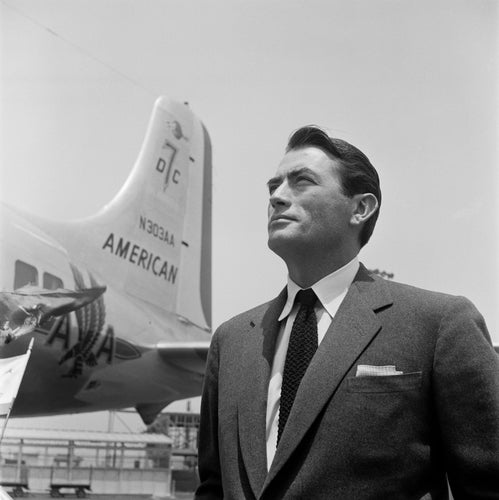GREGORY PECK, AMERICAN AIRLINES, 1955