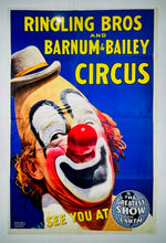 AWESOME LARGE 1940'S RINGLING BROS. AND BARNUM & BAILEY CIRCUS POSTER!