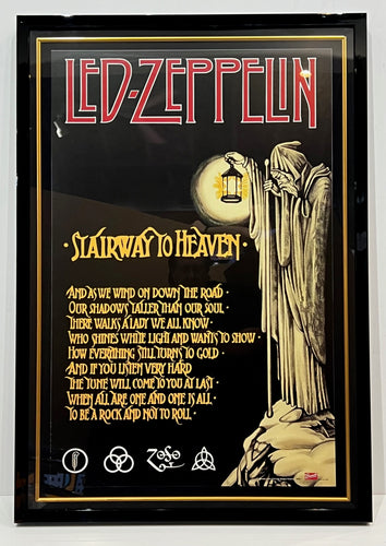 LED ZEPPELIN - RARE STAIRWAY TO HEAVEN POSTER (2002)