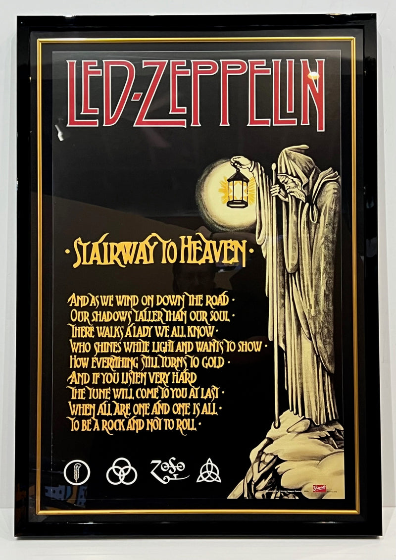 LED ZEPPELIN - RARE STAIRWAY TO HEAVEN POSTER (2002) – Zazoo Fine