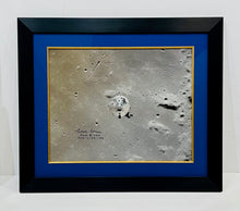 APOLLO 11 COMMAND MODULE COLUMBIA ABOVE THE LUNAR SURFACE SIGNED BY ASTRONAUT  MICHAEL COLLINS