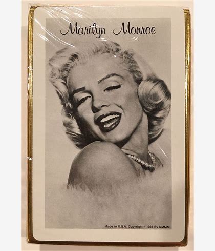 MARILYN MONROE SEALED DECK OF FRANK POWOLNY FUR & PEARLS PLAYING CARDS (1956)