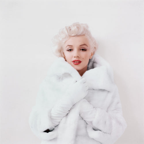 MARILYN, WHITE FUR, 1955