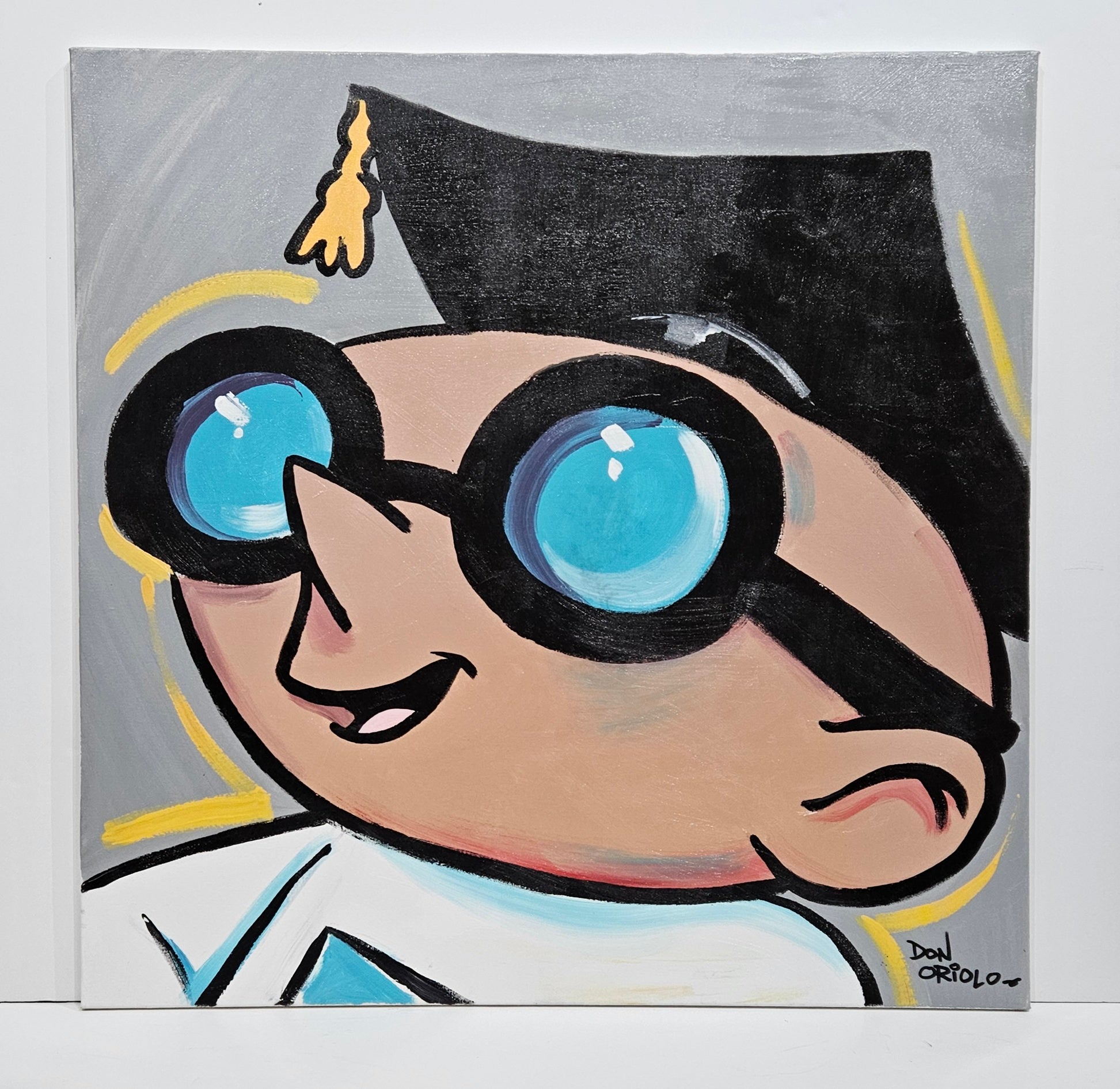 SPECTACULAR POINDEXTER ORIGINAL ON CANVAS