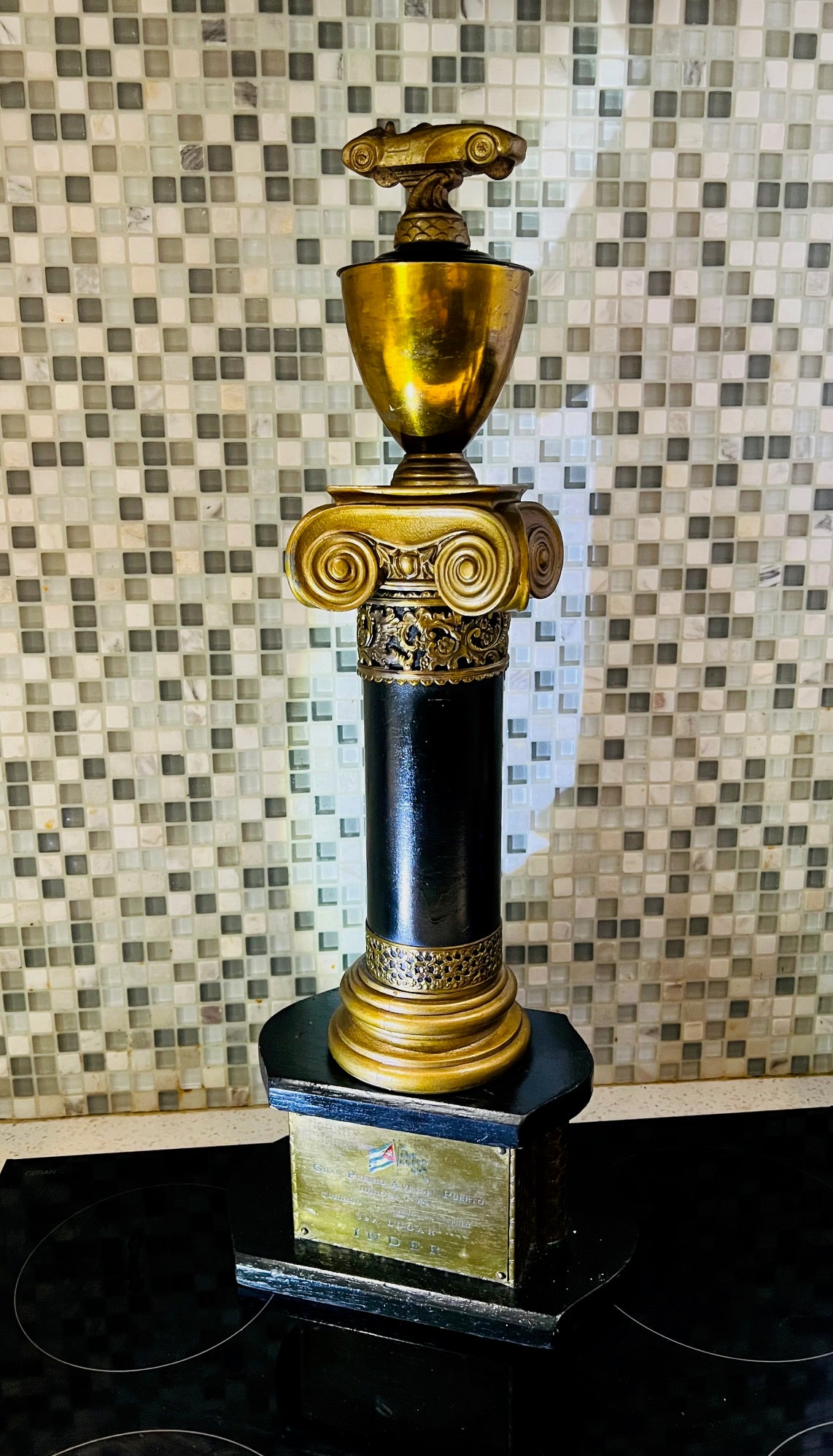 A PIECE OF HISTORY - RARE 1962 CUBAN GRAND PRIX TROPHY!