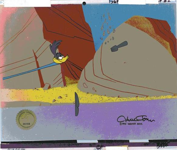 ROAD RUNNER - ORIGINAL PRODUCTION CEL - ONE OF THE LAST AVAILABLE!
