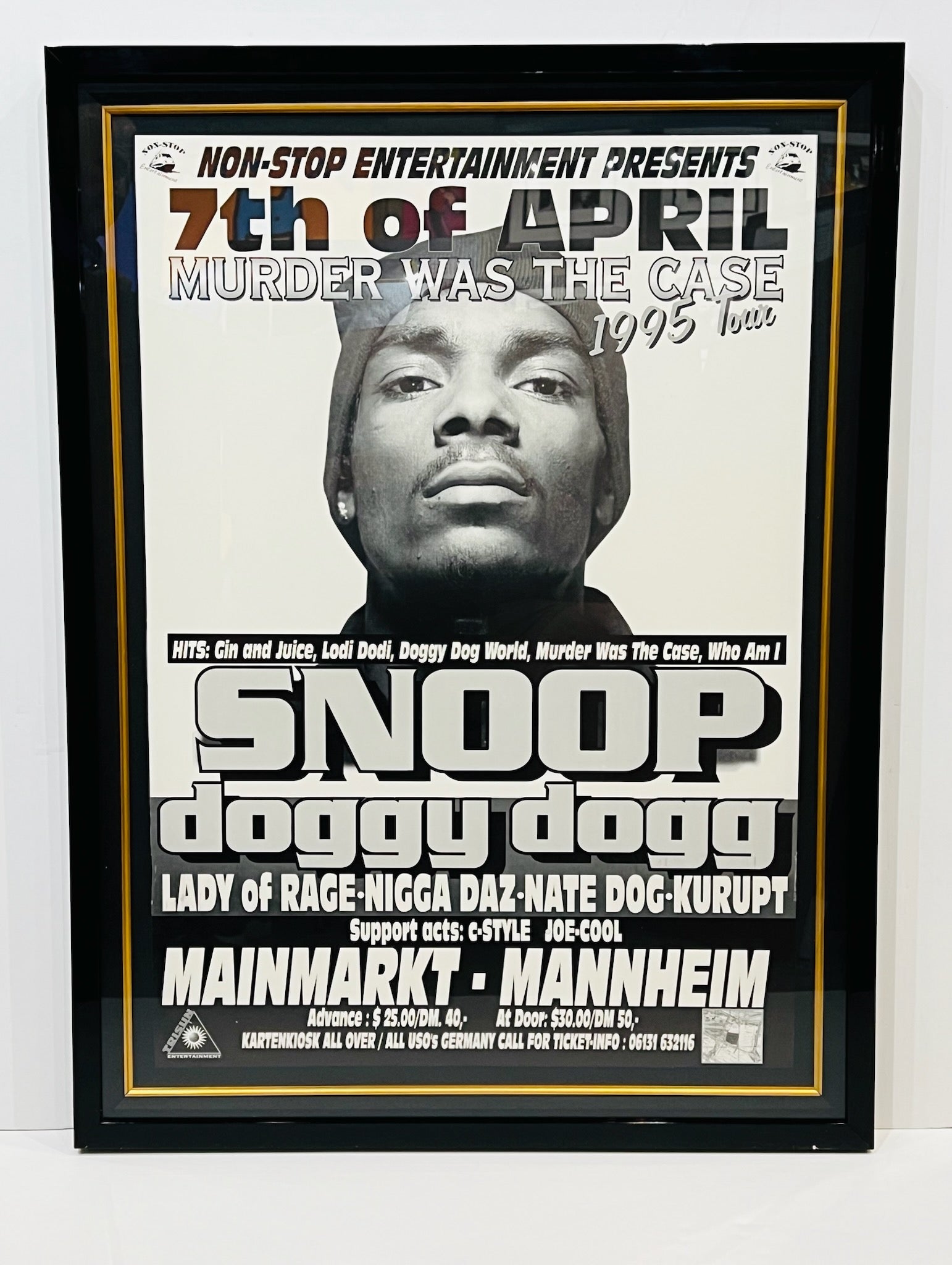 ERIC HAZE 90s Poster ポスター 額付き 非売品 当時物 ERIC HAZE 90s Poster ポスター 額付き 非売品 当時物