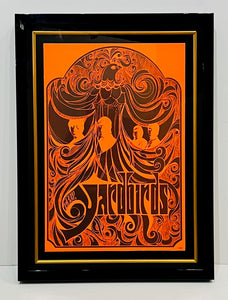 AWESOME VINTAGE ' THE YARDBIRDS ' 1967 BLACKLIGHT POSTER!