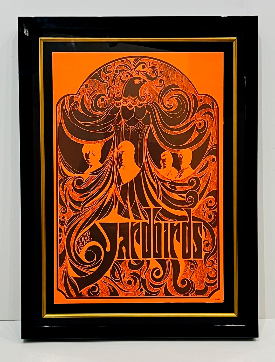 AWESOME VINTAGE ' THE YARDBIRDS ' 1967 BLACKLIGHT POSTER!