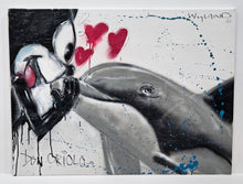 TRUE LOVE - COLLABORATION BETWEEN MARINE ARTIST WYLAND AND FELIX THE CAT ARTIST DON ORIOLO