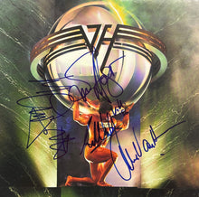 SPECTACULAR RARE VAN HALEN  5150 SIGNED ALBUM COVER WITH VINYL SET-UP