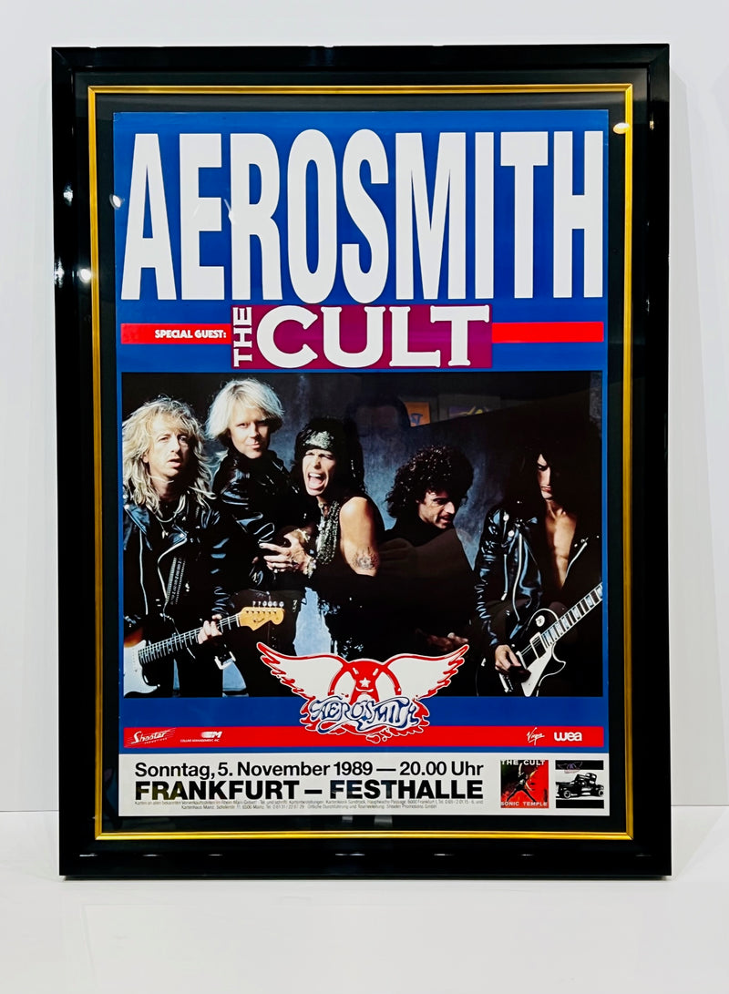 AEROSMITH - THE PUMP TOUR (1989) USED CONCERT POSTER 