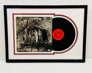 NIGHT IN THE RUTS ALBUM COVER & VINYL SET-UP - HAND-SIGNED BY AEROSMITH