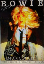 DAVID BOWIE SERIOUS MOONLIGHT TOUR CONCERT POSTER (1983)