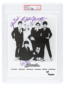 BLONDIE - HAND-SIGNED PUBLICITY PHOTO (4 MEMBERS)