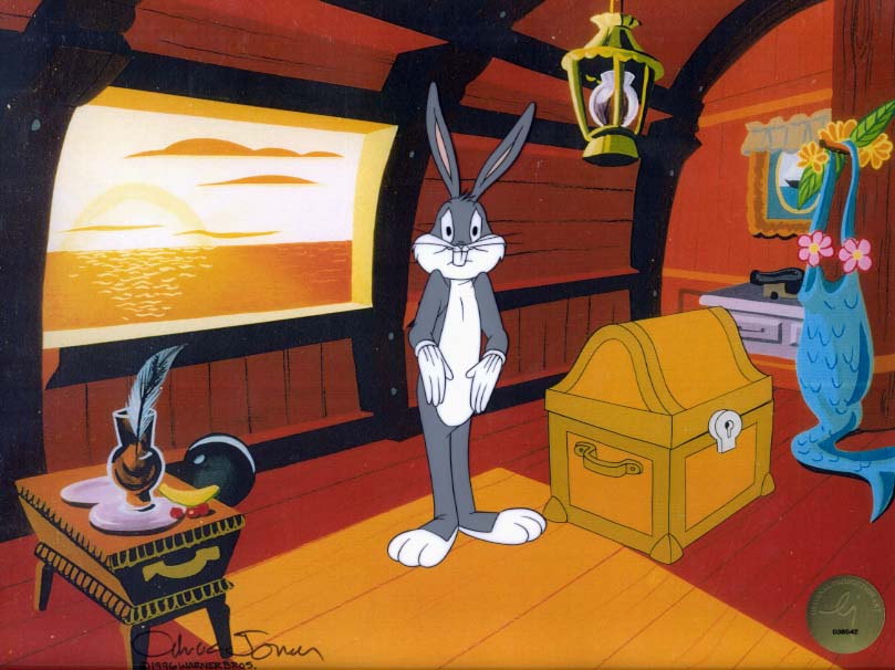 BUGS BUNNY SHRUGGIING - ORIGINAL PRODUCTION CEL