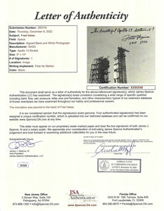 APOLLO 13 ON LAUNCHPAD HAND-SIGNED BY FRED HAISE