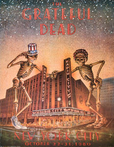 GRATEFUL DEAD - RADIO CITY MUSIC HALL, NEW YORK CITY - 1980