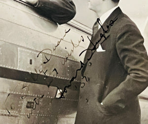 EXTREMELY RARE FIND - HISTORIC HAND-SIGNED HOWARD HUGHES PHOTOGRAPH!