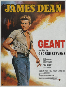 JAMES DEAN - GIANT (1991) - ORIGINAL FRENCH THEATRICAL RE-RELEASE POSTER