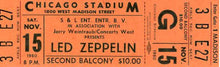 LED ZEPPELIN AIRPLANE IN NEW YORK - WITH UNUSED CONCERT TICKET