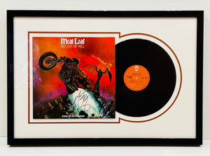 MEAT LOAF: BAT OUT OF HELL ALBUM AND VINYL SET_UP - SIGNED BY MEAT LOAF