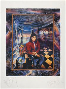 THE BOOK - MIXED MEDIA ARTGRAPH HAND-SIGNED BY MICHAEL JACKSON