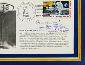 FRED HAISE HAND-SIGNED APOLLO 13 LAUNCH COVER