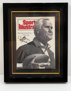 DON SHULA HAND-SIGNED SPORTS ILLUSTRATED ' SPORTSMAN OF THE YEAR ' COVER