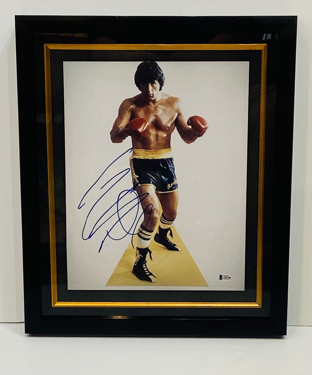 SYLVESTER STALLONE HAND-SIGNED PHOTOGRAPHIC PRINT