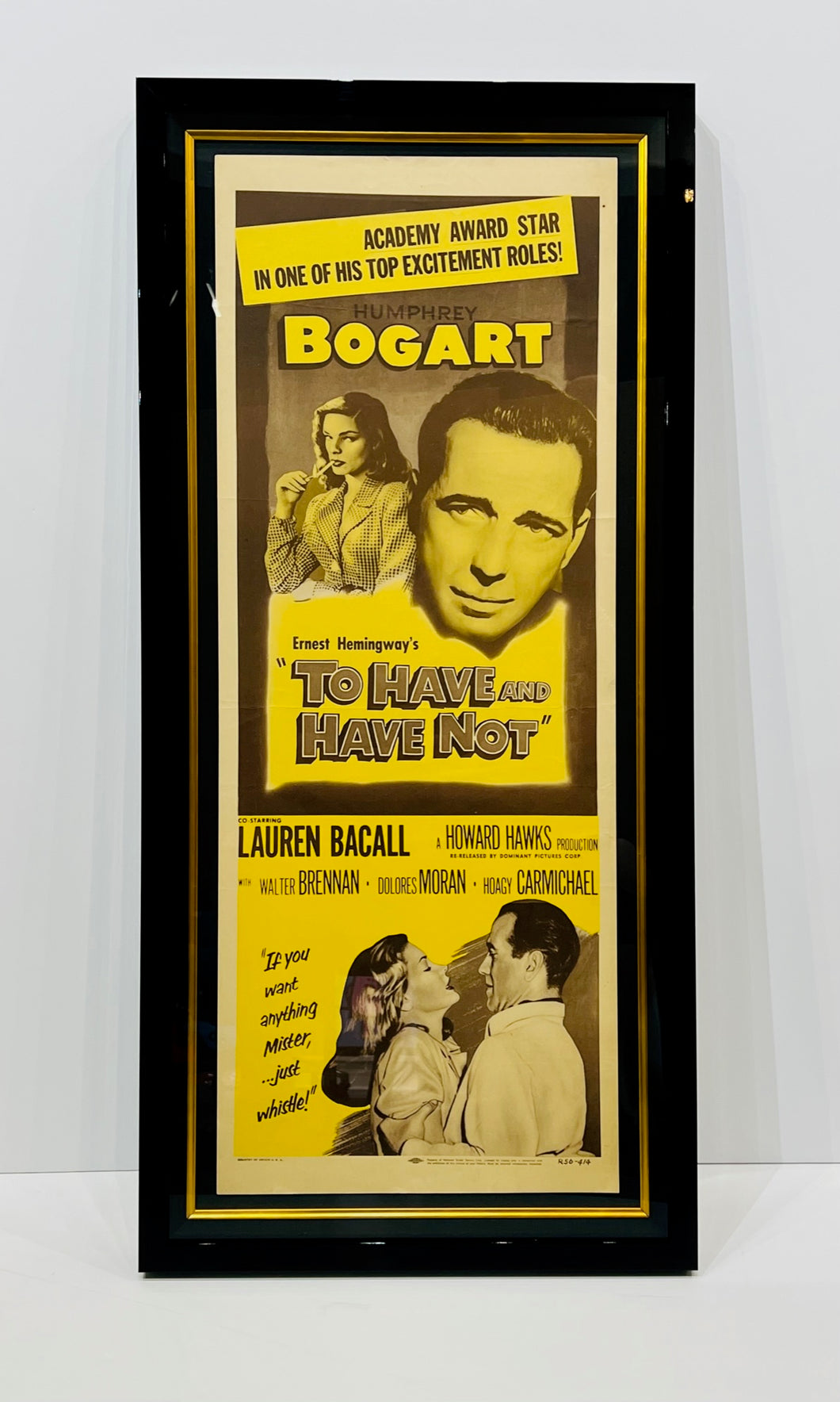 ' TO HAVE AND HAVE NOT ' (1956) -RE-RELEASE ORIGINAL USED THEATRICAL POSTER