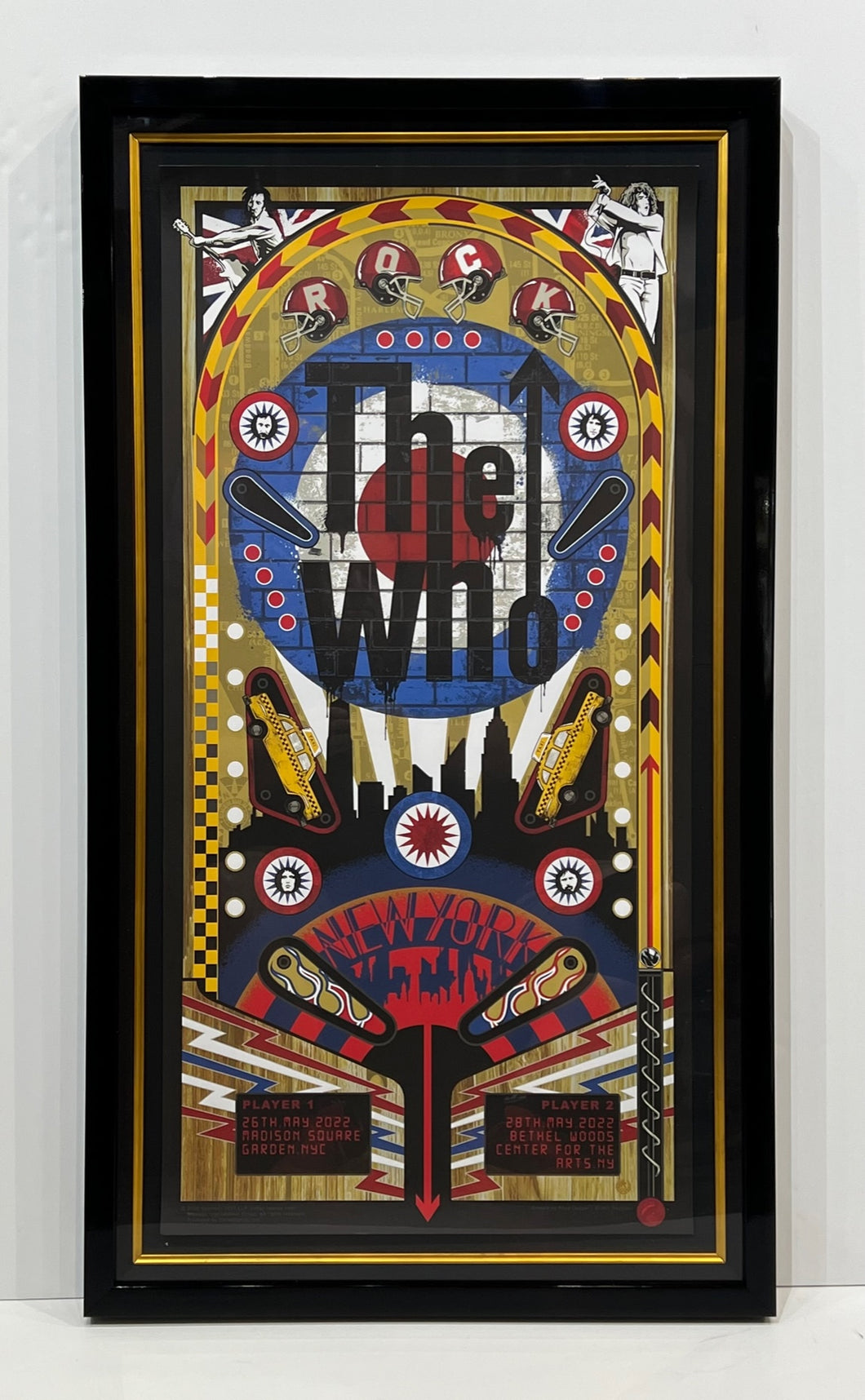 THE WHO IN NEW YORK - PINBALL POSTER (2022)