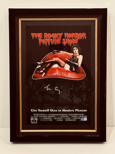 THE ROCKY HORROR PICTURE SHOW MINI POSTER - HAND-SIGNED BY TIM CURRY